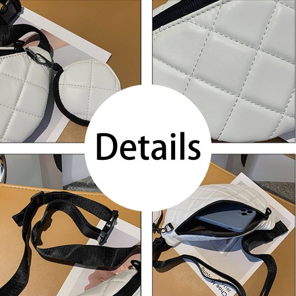 PU Simple And Stylish Rhombus One-shoulder Chest Bag