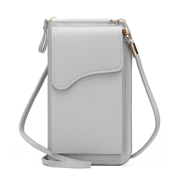PU Mini buckle mobile phone women's crossbody bag