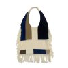 Polyester Multi-colored Knitted Tote Bag