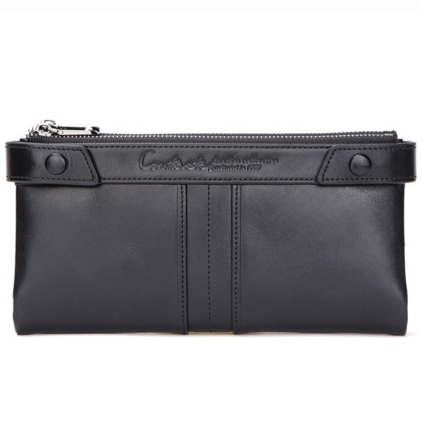Genuine Leather RFID Handheld Waterproof Wallet Women