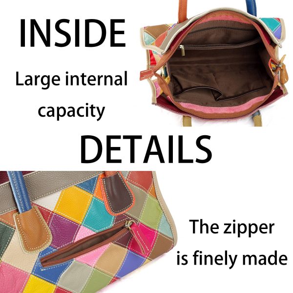 Genuine Leather Hand-paneled colourful cross-body bag