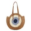 Jute Straw Summer Beach Tote Bags for Vacation Travel