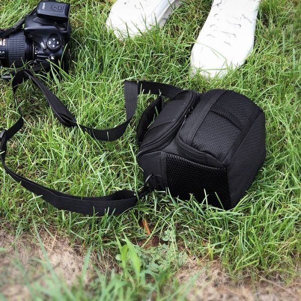 Polyester camera crossbody bag