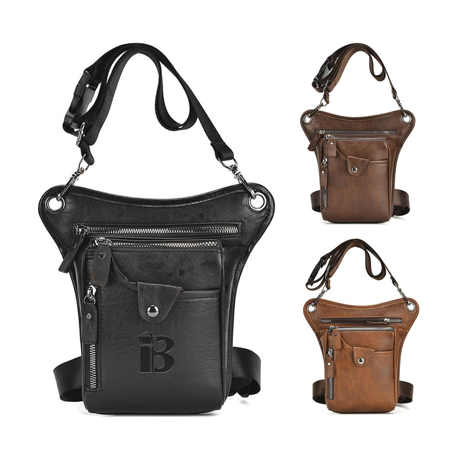 Leather Outdoor sports Waist Pack