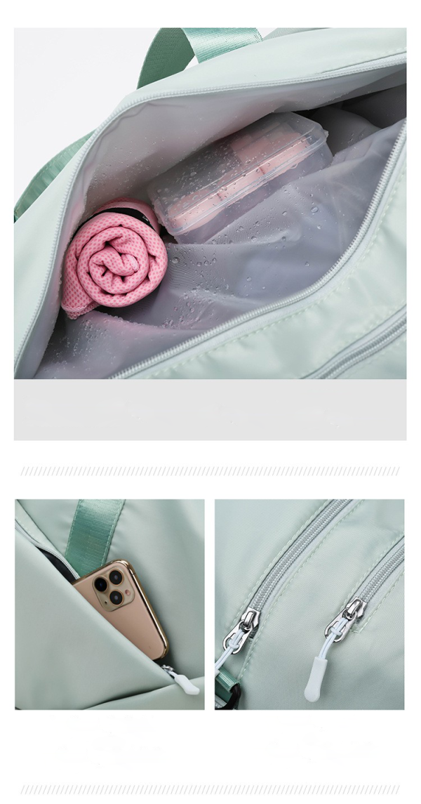 Gym Duffel Travel Bag with Wet Pocket Shoes for Women