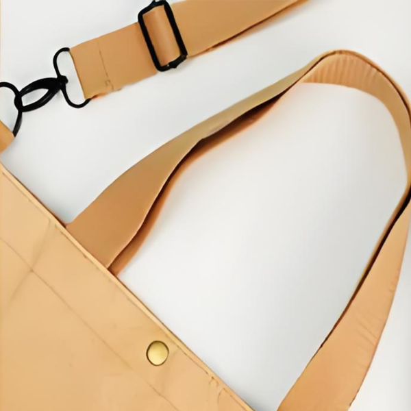 Kraft Paper Single-Shoulder Shopping Duffel Bag
