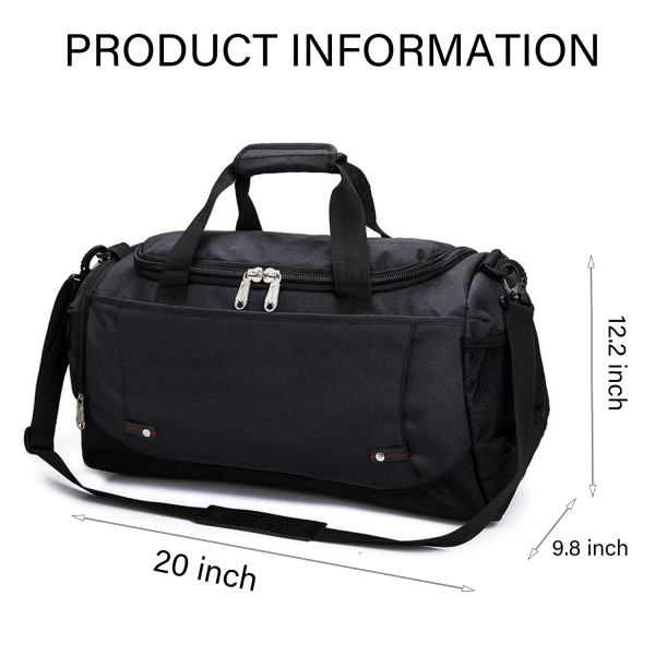 Canvas Big Crossbody Bag Large Capacity Travel Tote