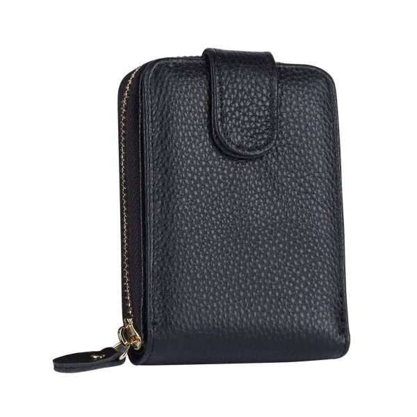 Genuine leather men's organ card bag