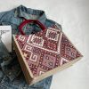Canvas Ethnic Style Handbag Tote Bag