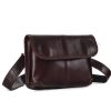 Leather Crossbody Messenger Bag for Men