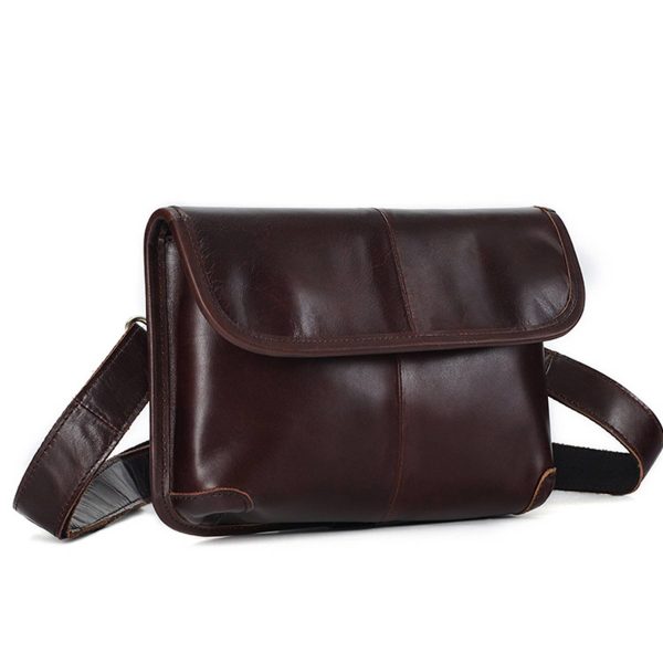 Leather Crossbody Messenger Bag for Men