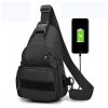 Tactical Crossbody Chest Bag With USB Charging Port