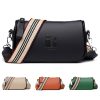 Faux Leather stylish wide shoulder strap cross-body bag