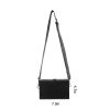 PU Leather Box Crossbody Bag