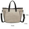 Canvas Crossbody Bag Fashion Color Clash Tote for Women