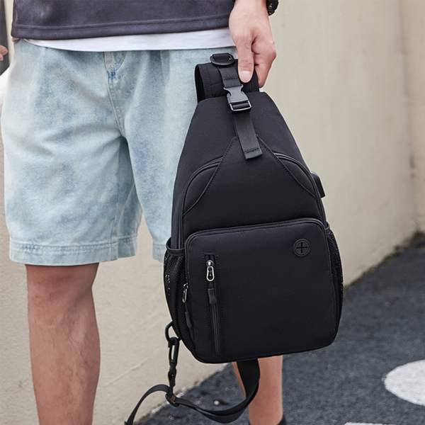 Chest Bag with Front Square Pocket