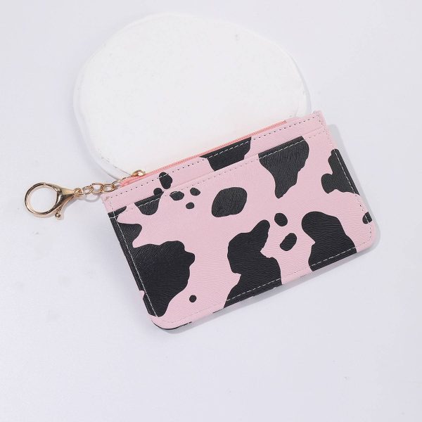 Pu Leather Cow Print Wallet