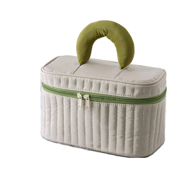 Polyester color contrast makeup bag