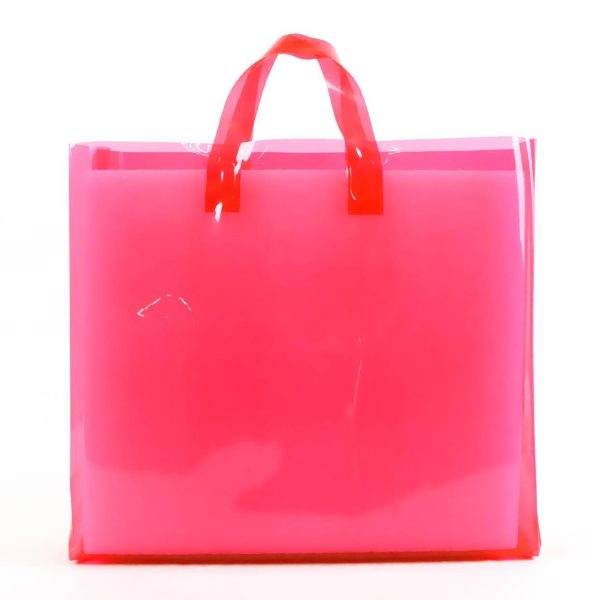 PVC super transparent handbag shopping bag