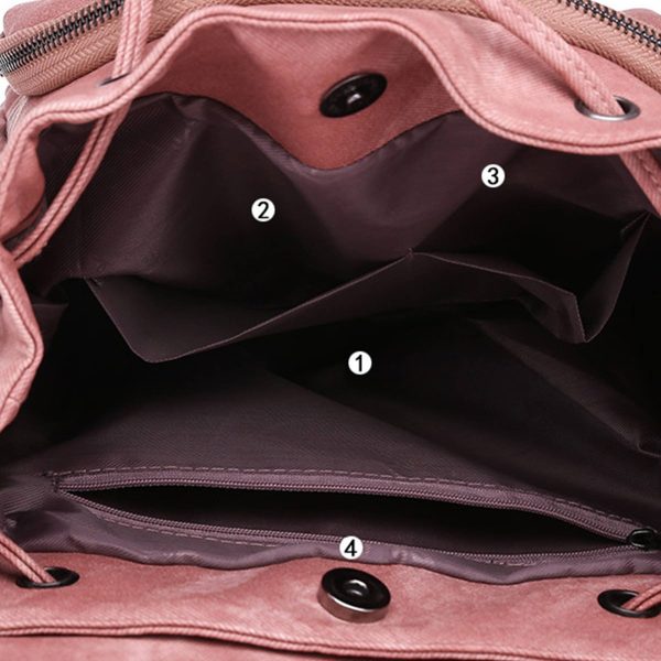 PU Leather Backpack Purse for Women