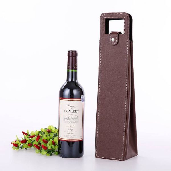 Pu Leather Wine Gift Bags