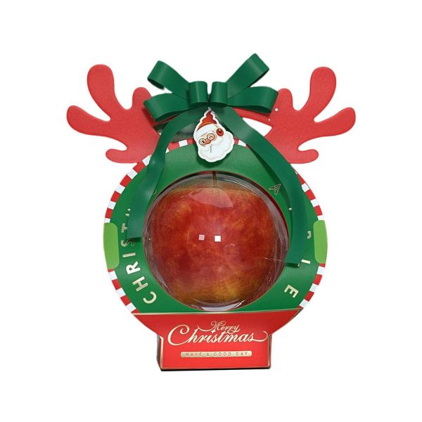 Transparent Festive Christmas Candy Packaging Handle Box