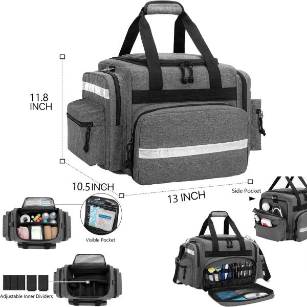 Professional Medical First Responder Bag with Detachable