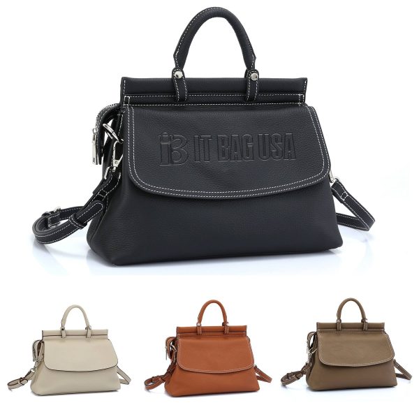 Genuine Leather Fashionable Large Crossbody Tote Bag