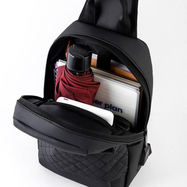 Water Repellent Cross Body Chest Bag For Men