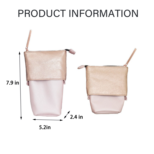 PU Leather Make Up Brush Storage Bag