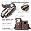 Genuine Leather Waterproof Messenger Multiple Cross-body bag