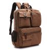 School Vintage Canvas Laptop Backpack