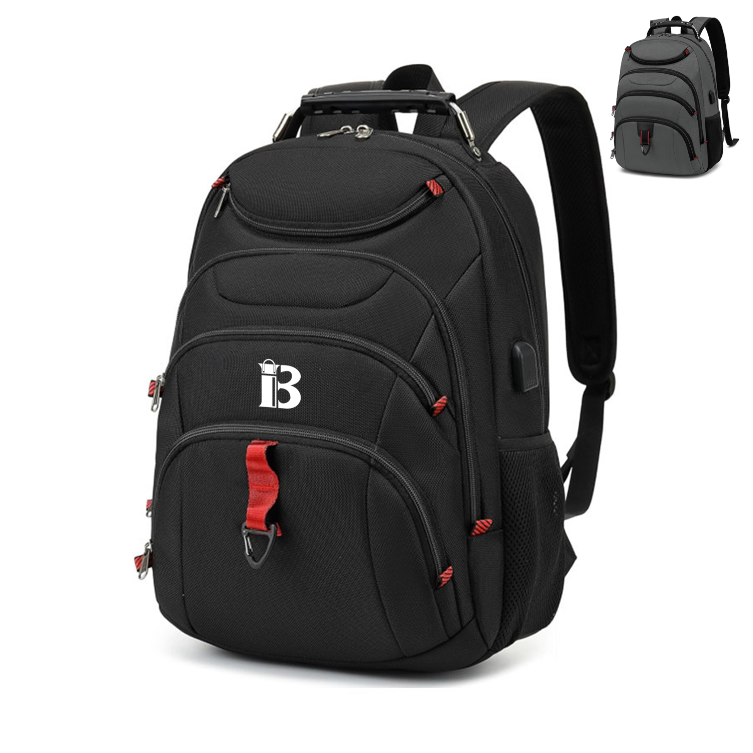Nylon Laptop Backpack For Men Stylish College Bookbag