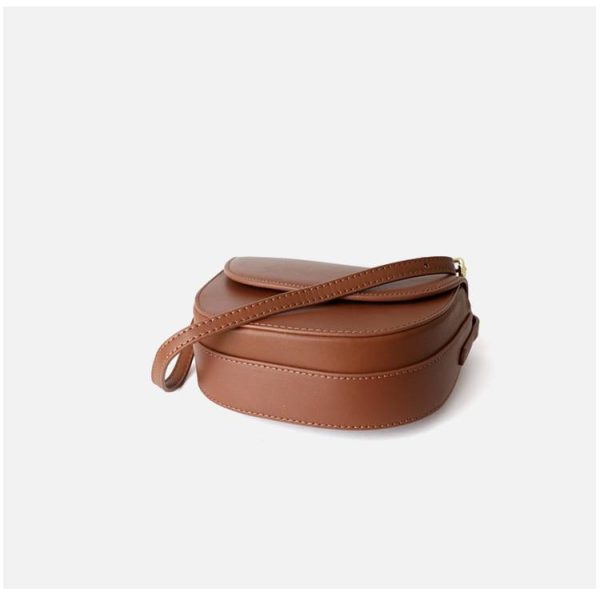 PU Leather Saddle Crossbody Bags For Women