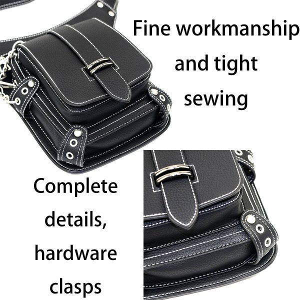 PU Steampunk vintage belt bag fanny pack
