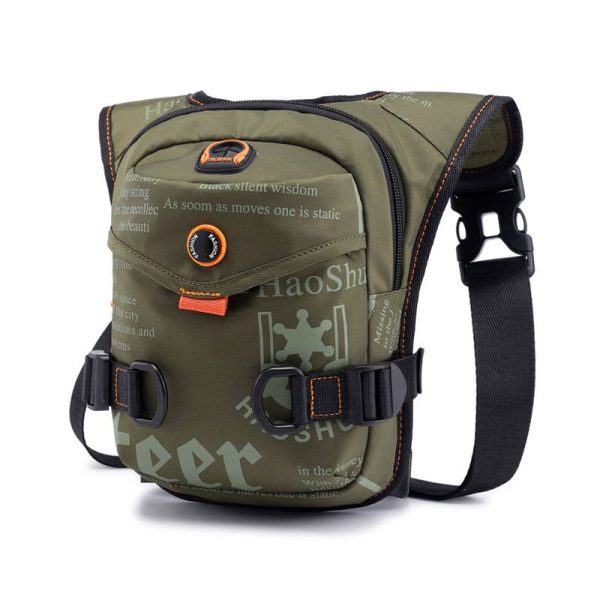 Nylon Outdoor Tactical Waist Bag With Earphone Hole