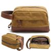 Canvas Travel Water-resistant Toilet Bag