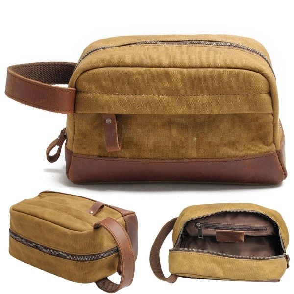 Canvas Travel Water-resistant Toilet Bag