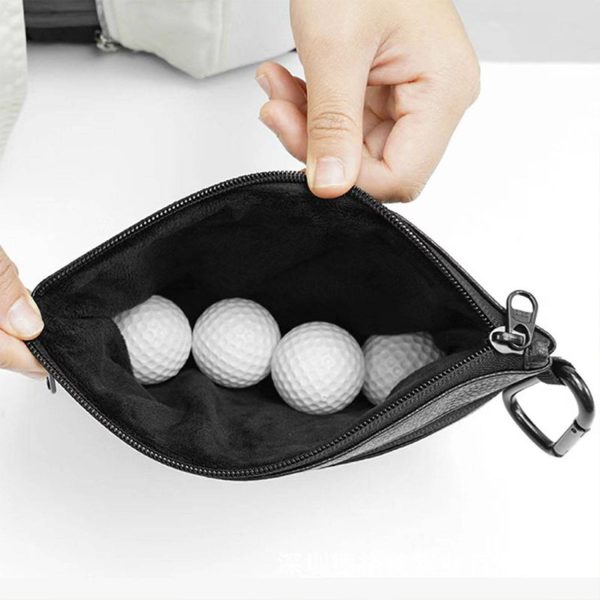 PU leather portable golf bag with hook