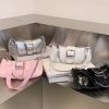 PU large capacity single shoulder square women's tote bag
