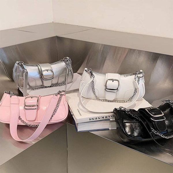 PU large capacity single shoulder square women's tote bag