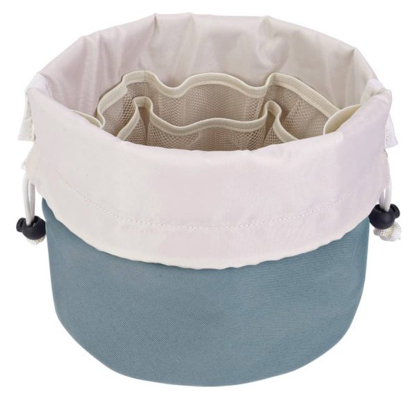 Barrel Drawstring Makeup Travel Bag