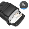Gym backpack with shoe compartment for men