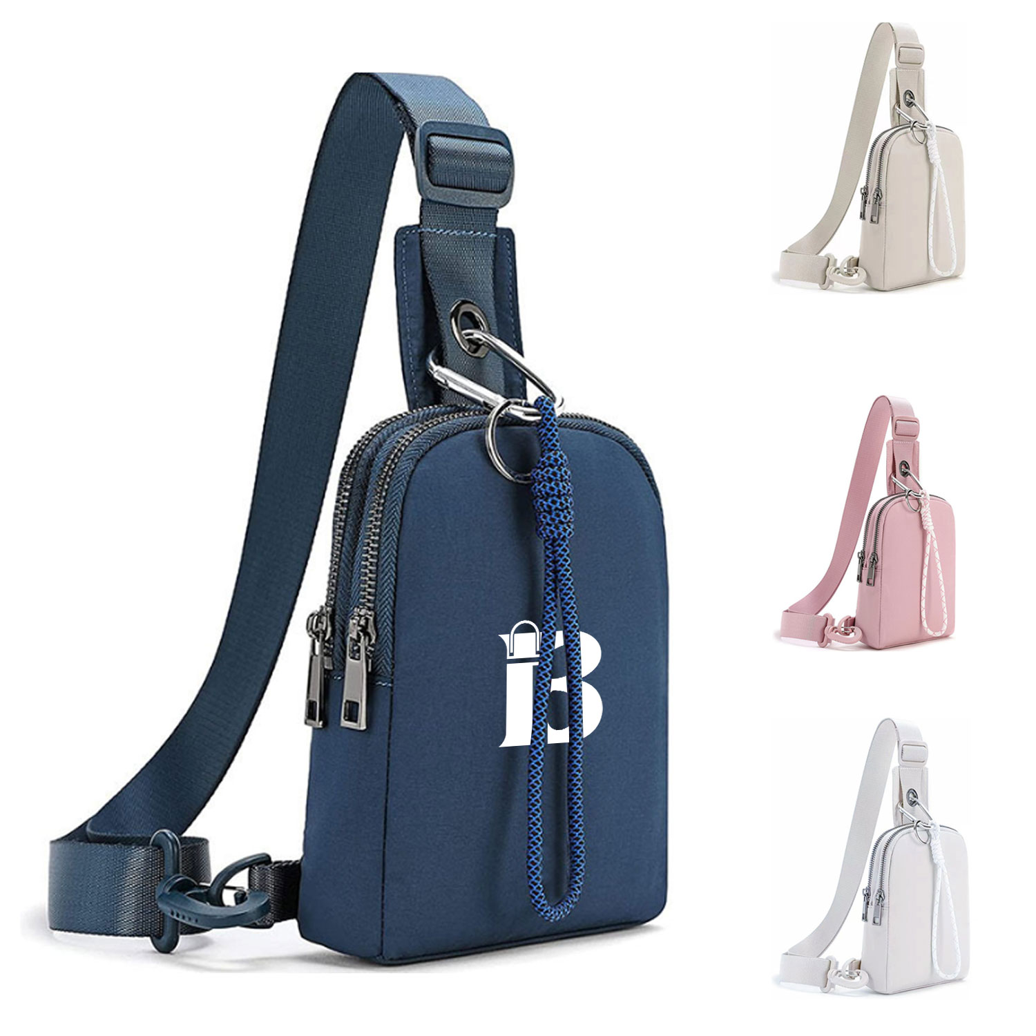 Shoulder Chest Pack Sling Bag Backpack with Key Chain
