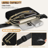 High-Capacity Polyester 4 Pockets Crossbody Fanny Pack
