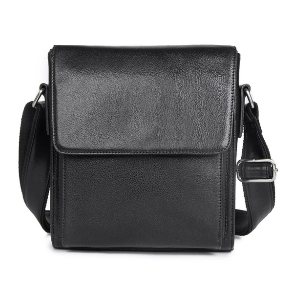 Vintage Leather Crossbody Bag for Men