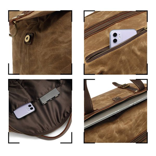 Canvas Waterproof travel sports duffel bag