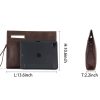 Vintage Wash Genuine Leather Crossbody Messenger Bag for Men