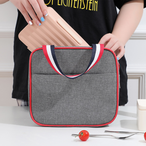Office worker's business hand-held insulated lunch bag
