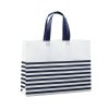 Non-Woven Horizontal Stripe Tote Bag